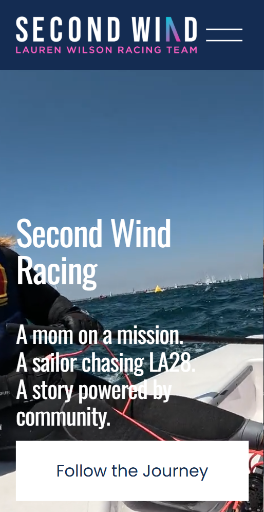 Second Wind Racing website preview
