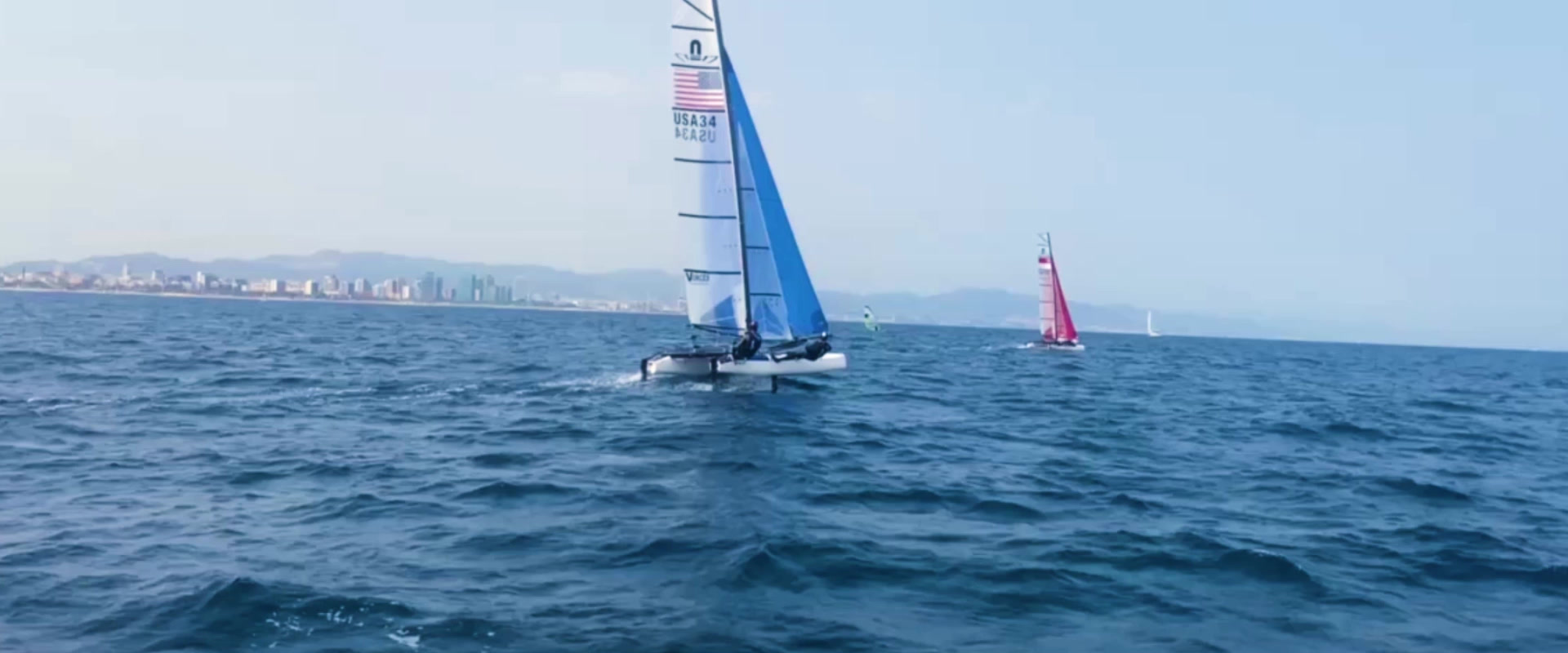 USA 34 — Nacra 17 sailing